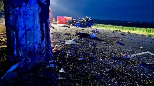 Tragiczny wypadek pod Malborkiem. Zginął kierowca samochodu osobowego