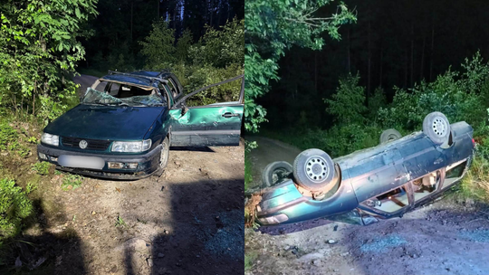 Tragiczny wypadek w Mściszewicach. Jechali na dachu, nie żyje jedna osoba