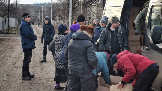 Transport z pomocą od Tczew dla Ukrainy trafił do Bachmutu