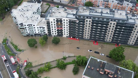 Ulewne deszcze nad Pomorzem. Tysiące interwencji strażaków