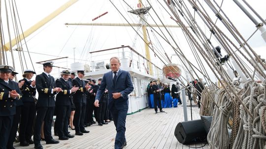 Premier Donald Tusk w Gdyni: "Stajemy się portową potegą"