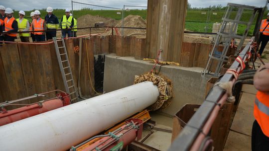 gazociąg Gardeja-Kolnik, przewiert pod Wisłą w okolicach Kwidzyna