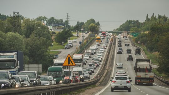 Wielokilometrowe korki na obwodnicy Trójmiasta