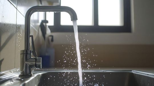 Woda w gminie Kosakowo nadal nieprzydatna do spożycia. Ważny komunikat dla mieszkańców Mostów zlew, kran, zdjęcie ilustracyjne