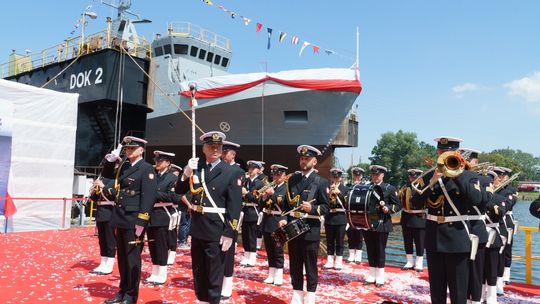 wodowanie i chrzest ORP Jaskółka, Gdańsk 2024