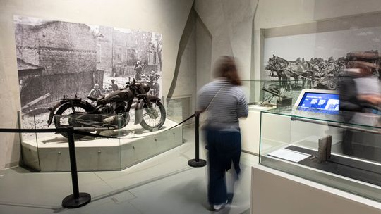 fragment ekspozycji MIIWŚ poświęcony wojnie obronnej 1939 roku, Gdańsk