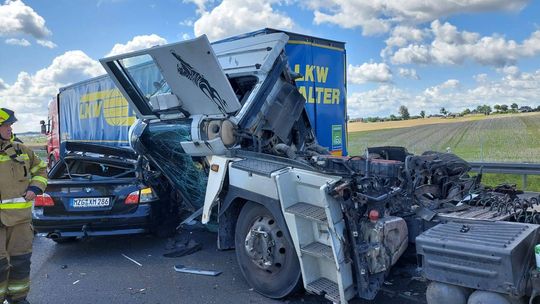 Wypadek na autostradzie A1! Zablokowane pasy ruchu w kierunku Łodzi