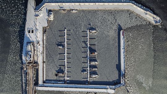 molo, zima, lód, Sopot 2026