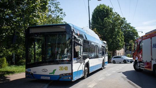 wypadek na al. Niepodległości w Sopocie