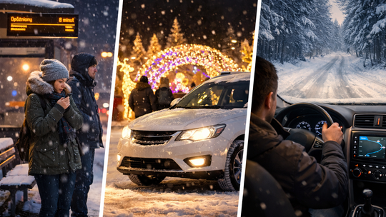 Zima między miastami – kiedy wynajęte auto oszczędzi Ci czas, nerwy i stanie na mrozie