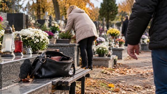 Złodziejowi wystarczy chwila. Policja ostrzega przed kradzieżami na cmentarzach