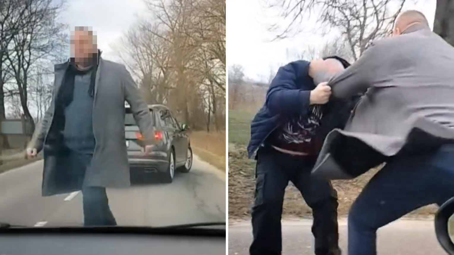 Bójka kierowców na drodze. Agresorem sołtys Kątów Rybackich [FILM]