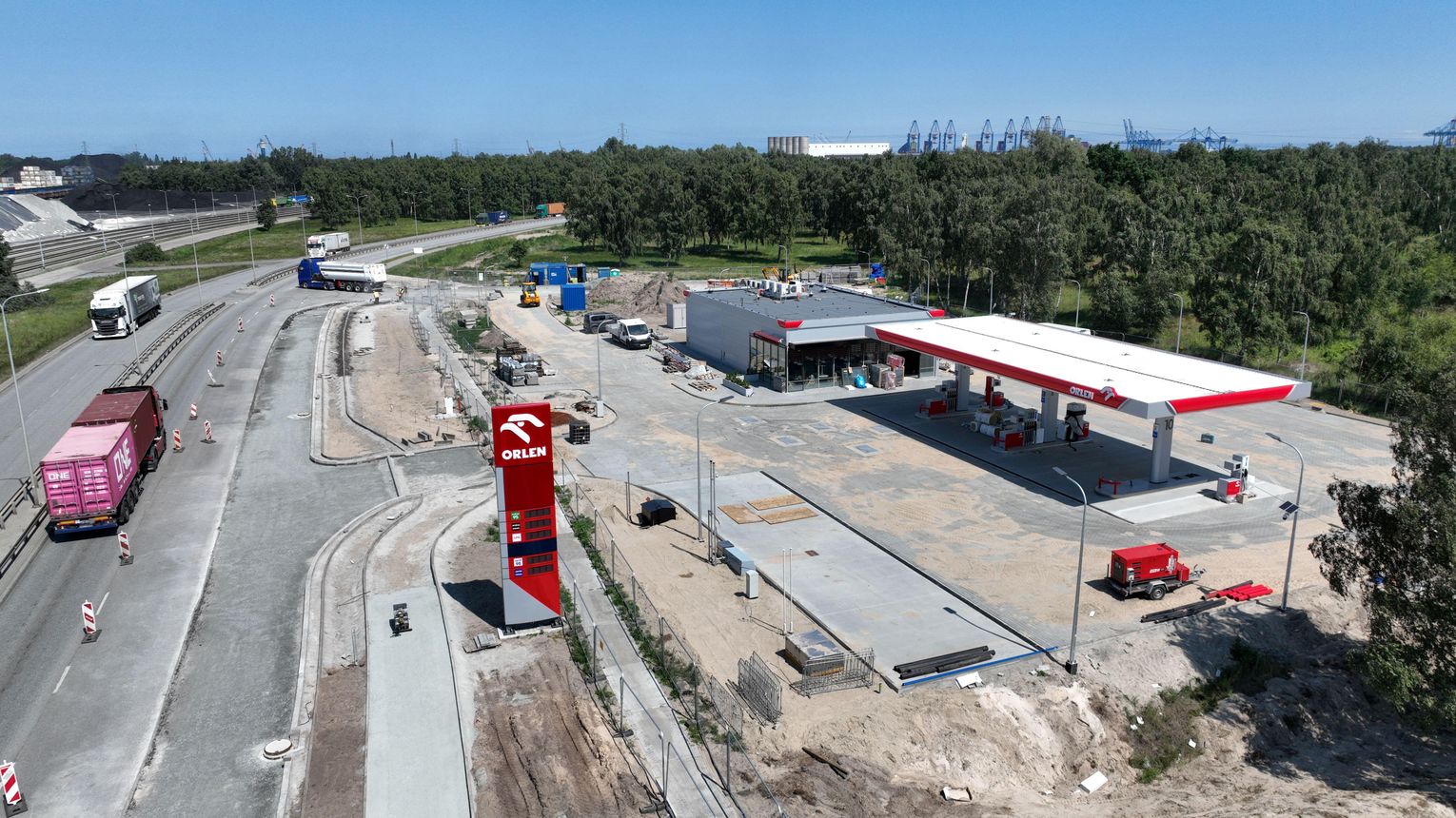 Orlen buduje nową stację paliw w Porcie Gdańsk. Otwarcie pod koniec wakacji