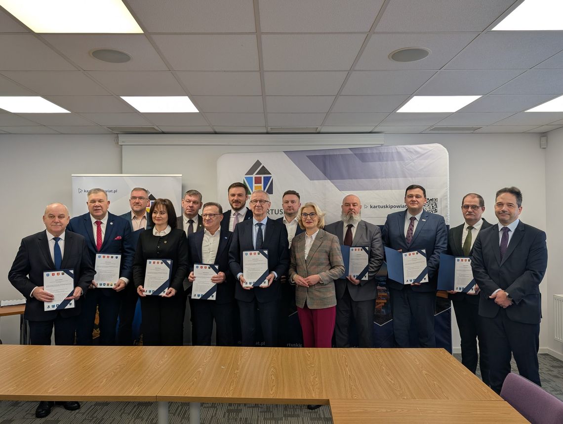 podpisanie porozumienia dotyczącego zamiaru utworzenia Kartuskiego Związku Powiatowo-Gminnego, Kartuzy 2026