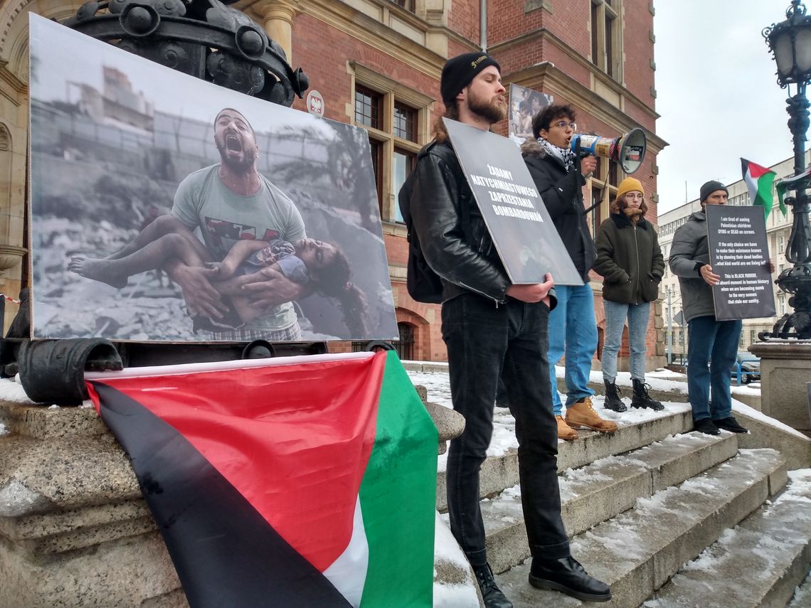 Demonstracja solidarności z Palestyną w Gdańsku