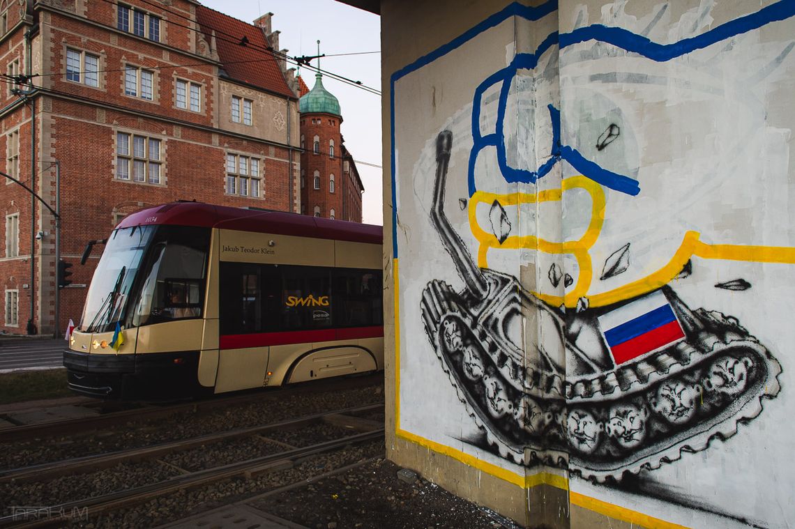 Artyści wspierają Ukrainę. Murale na ulicach Gdańska