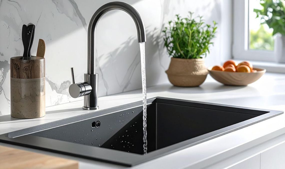 zlew, kran, zdjęcie ilustarcyjne