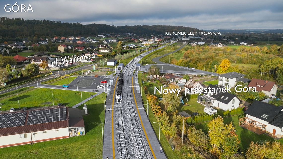 Będzie linia kolejowa w stronę elektrowni atomowej. 30 kilometrów torów i kilka przystanków