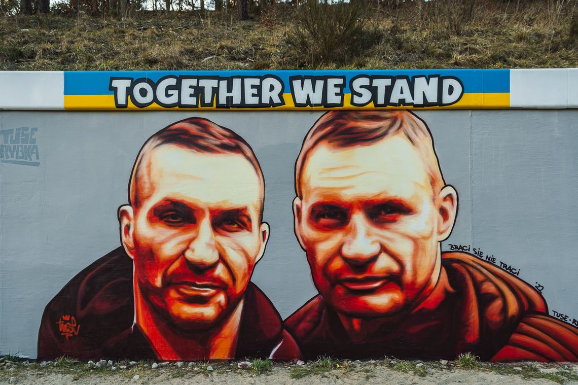 mural z braćmi Kliczko