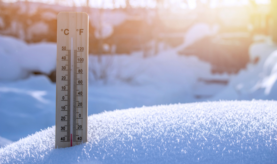 Biegun zimna na Pomorzu. Nad ranem w Kwidzynie odczuwalna temperatura spadła do -31 stopni!