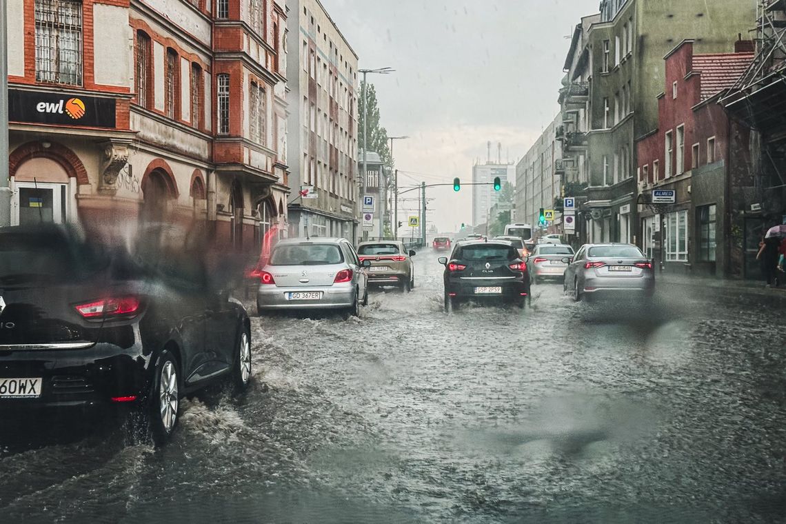 deszcz w Gdańsku