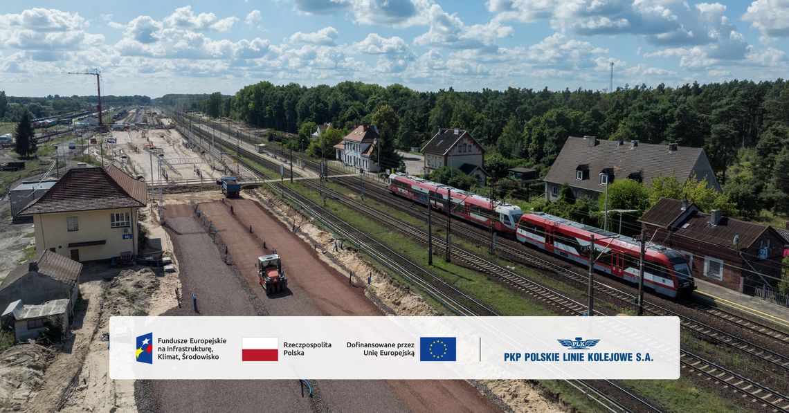 Cała trasa Maksymilianowo - Kościerzyna z wykonawcami. Linia 201 przechodzi kompleksową modernizację modernizacja linii kolejowej 201 Maksymilianowo - Kościerzyna