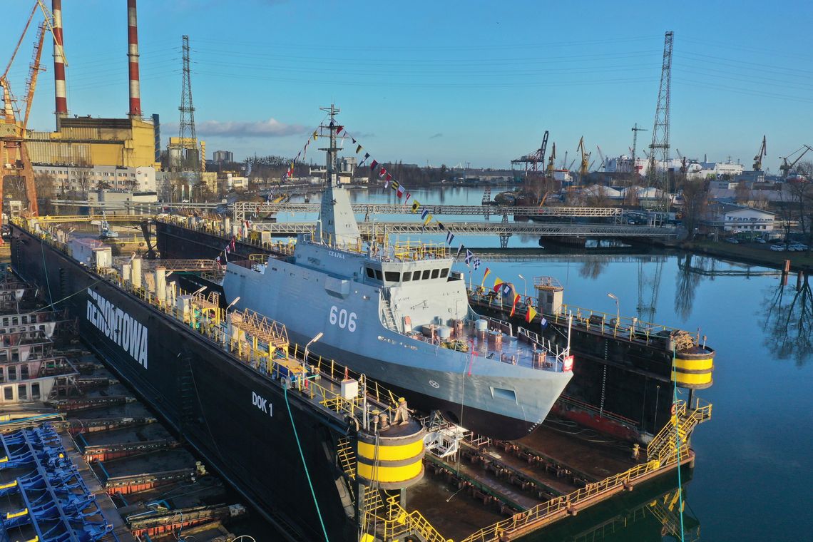 wodowanie i chrzest niszczyciela min „Czajka”, Gdańsk 2025