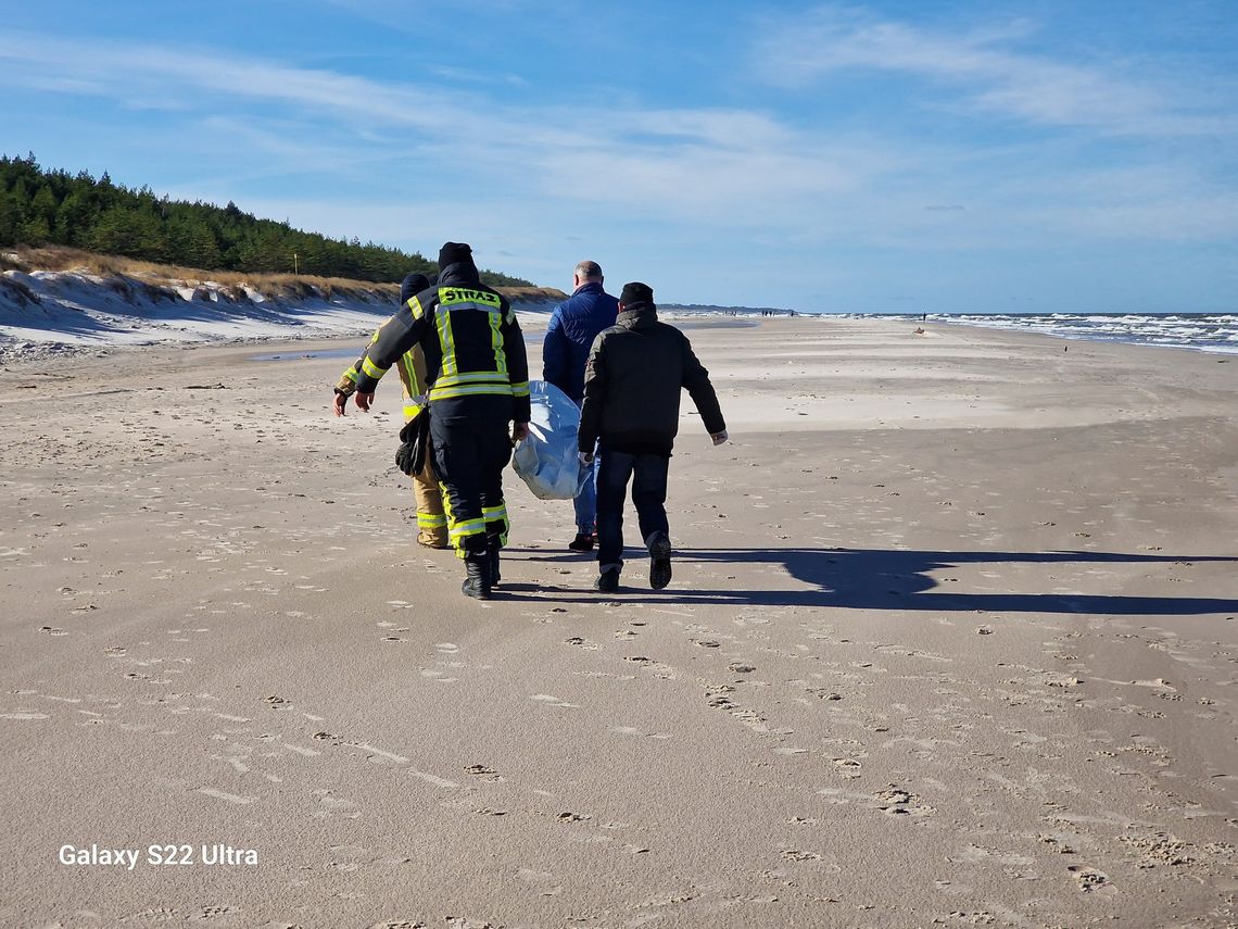 Ciało kobiety na plaży w Łebie. Policja ustala okoliczności