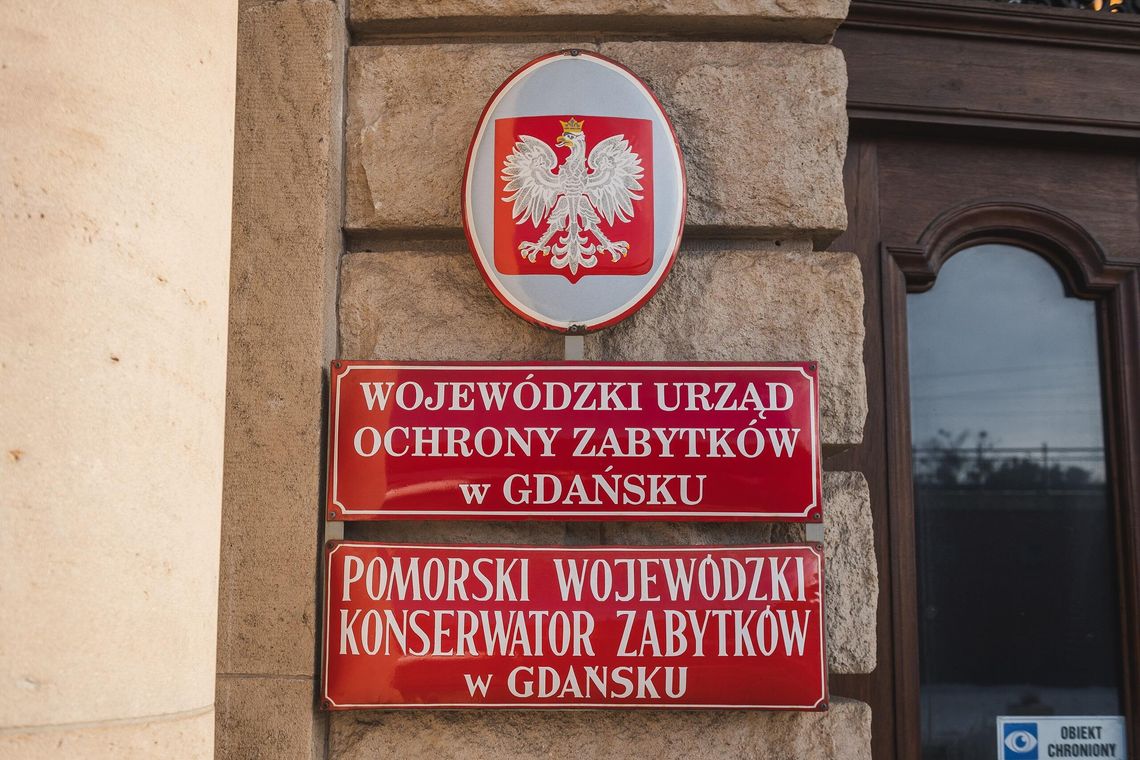 Wojewódzki Urząd Ochrony Zabytków w Gdańsku, tablica