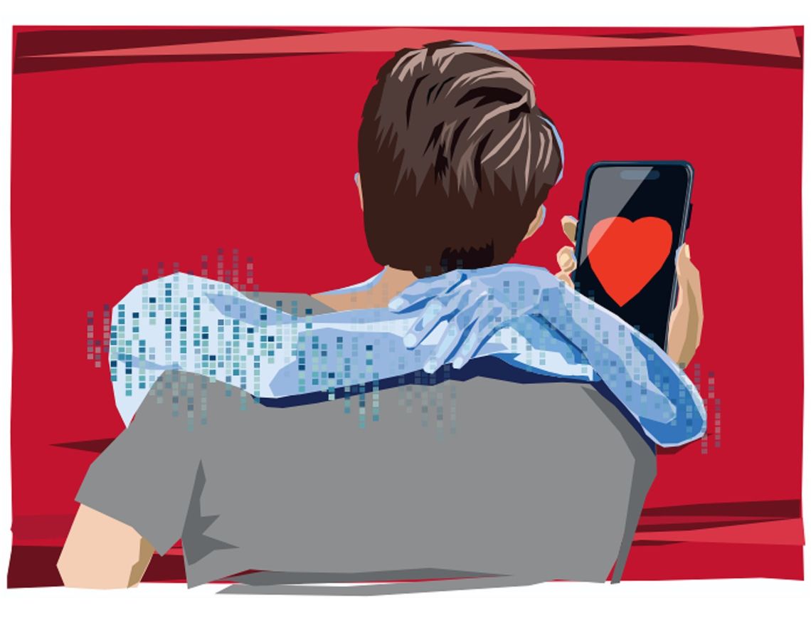 miłość w czasach sztucznej inteligencji, ilustracja