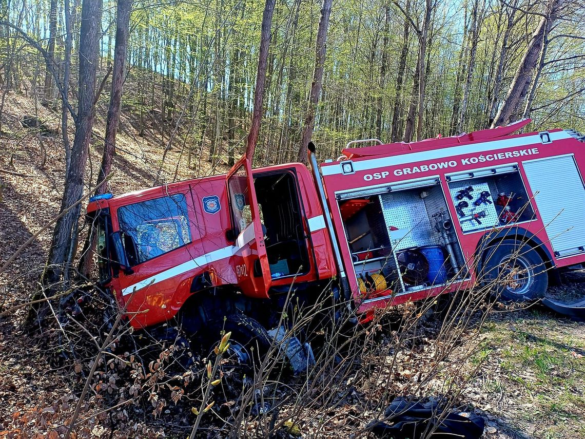 śmiertelny wypadek po zderzeniu volkswagena z wozem straząckim, Nowa Karczma i Grabówko