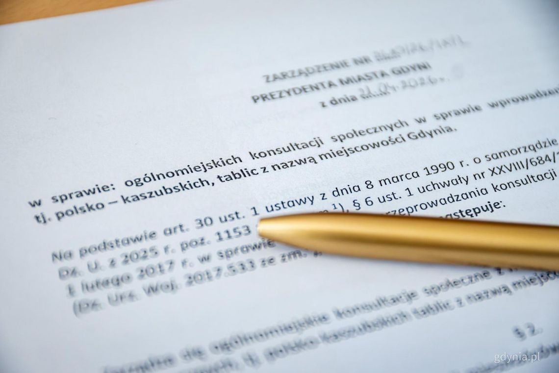 Gdynia będzie miała tablice po kaszubsku? Zdecydują mieszkańcy, wkrótce konsultacje