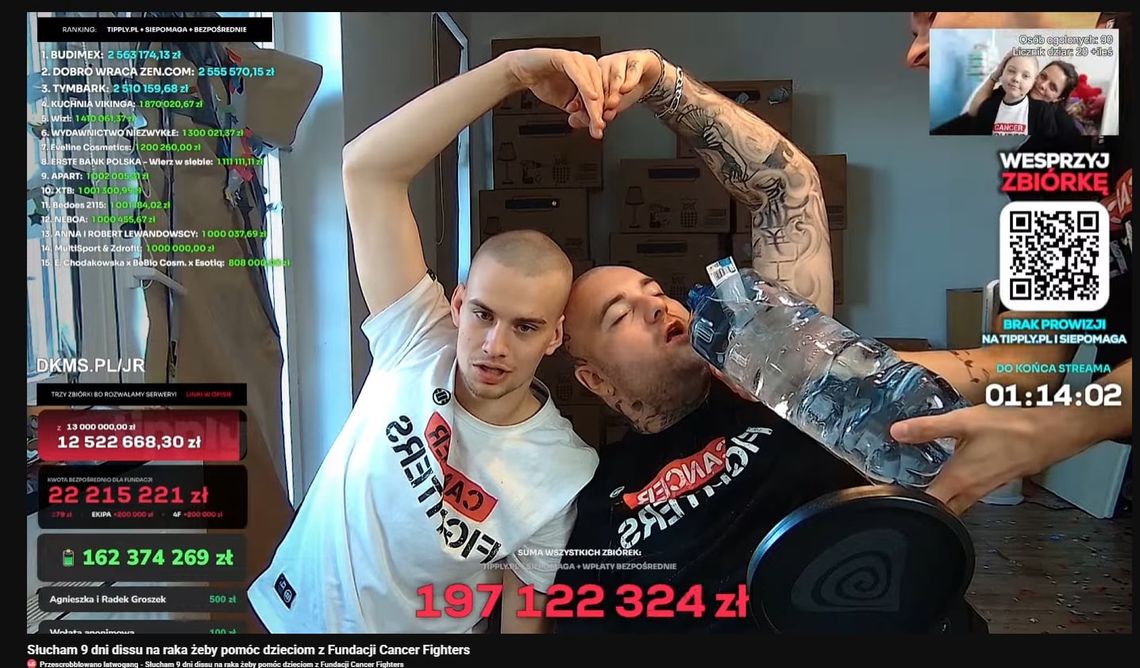 transmisja charytatywna Łatwoganga