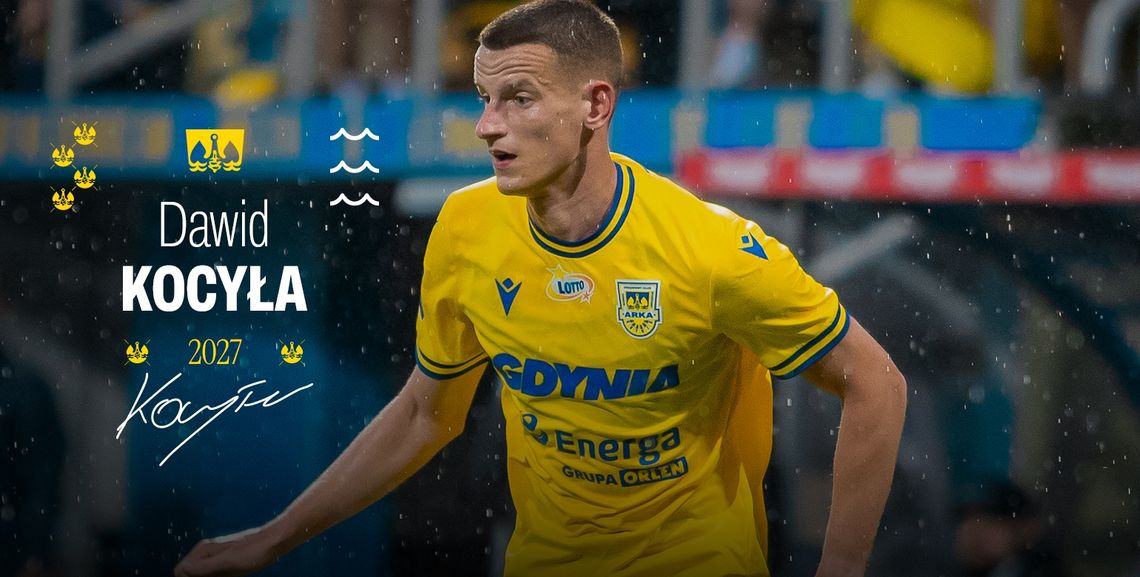 Dawid Kocyła na dłużej w Arce Gdynia. Klub przedłużył kontrakt