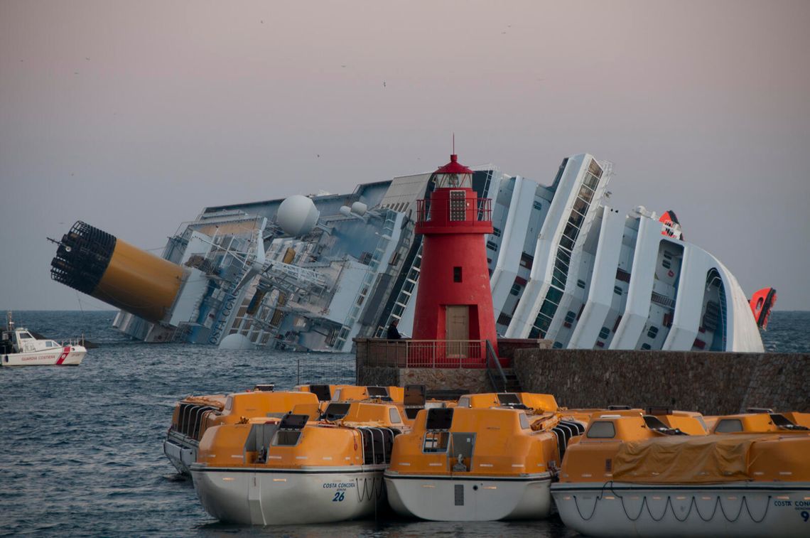 wrak wycieczkowca Costa Concordia
