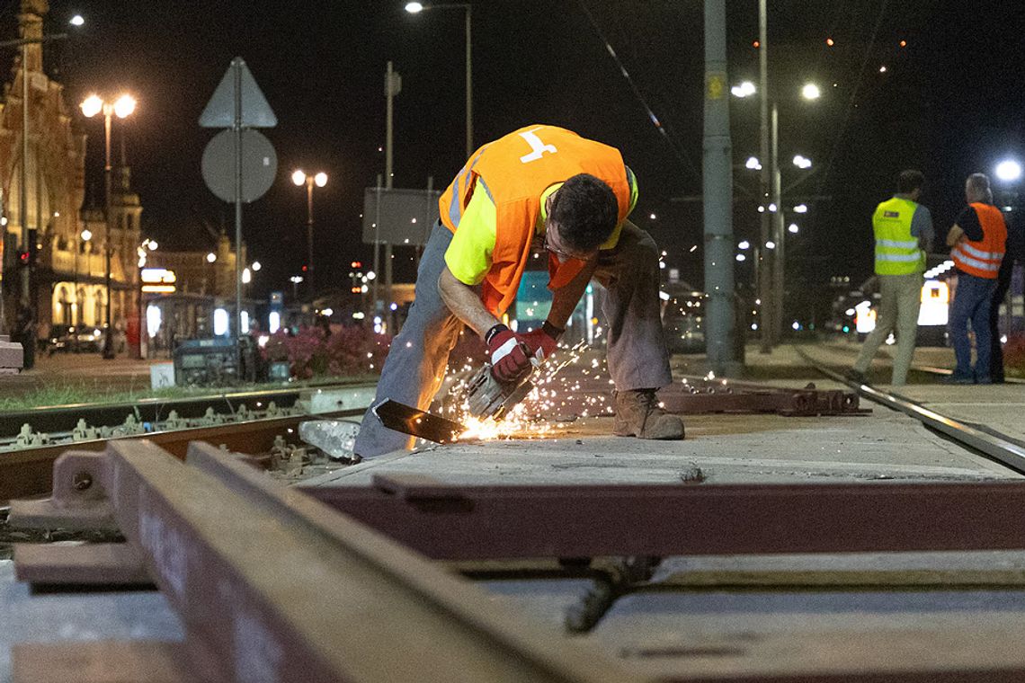 Dobiegają końca prace na Węźle Hucisko. 31 sierpnia wracają tramwaje