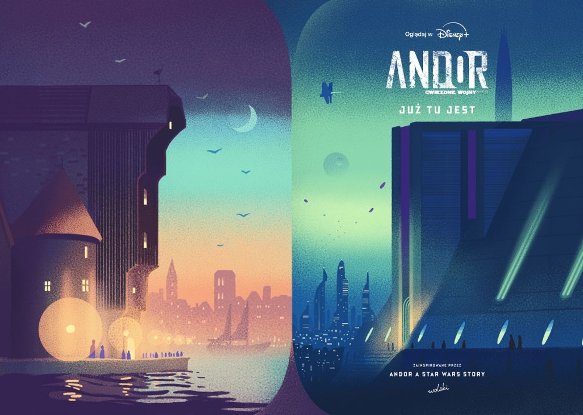 Andor - mural z serialu w Gdańsku