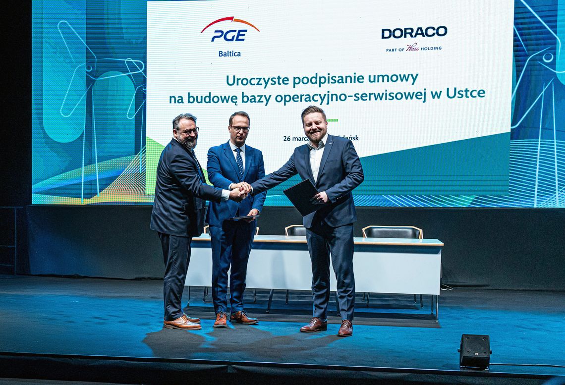 baza operacyjno-serwisowa PGE Baltica, podpisanie umowy