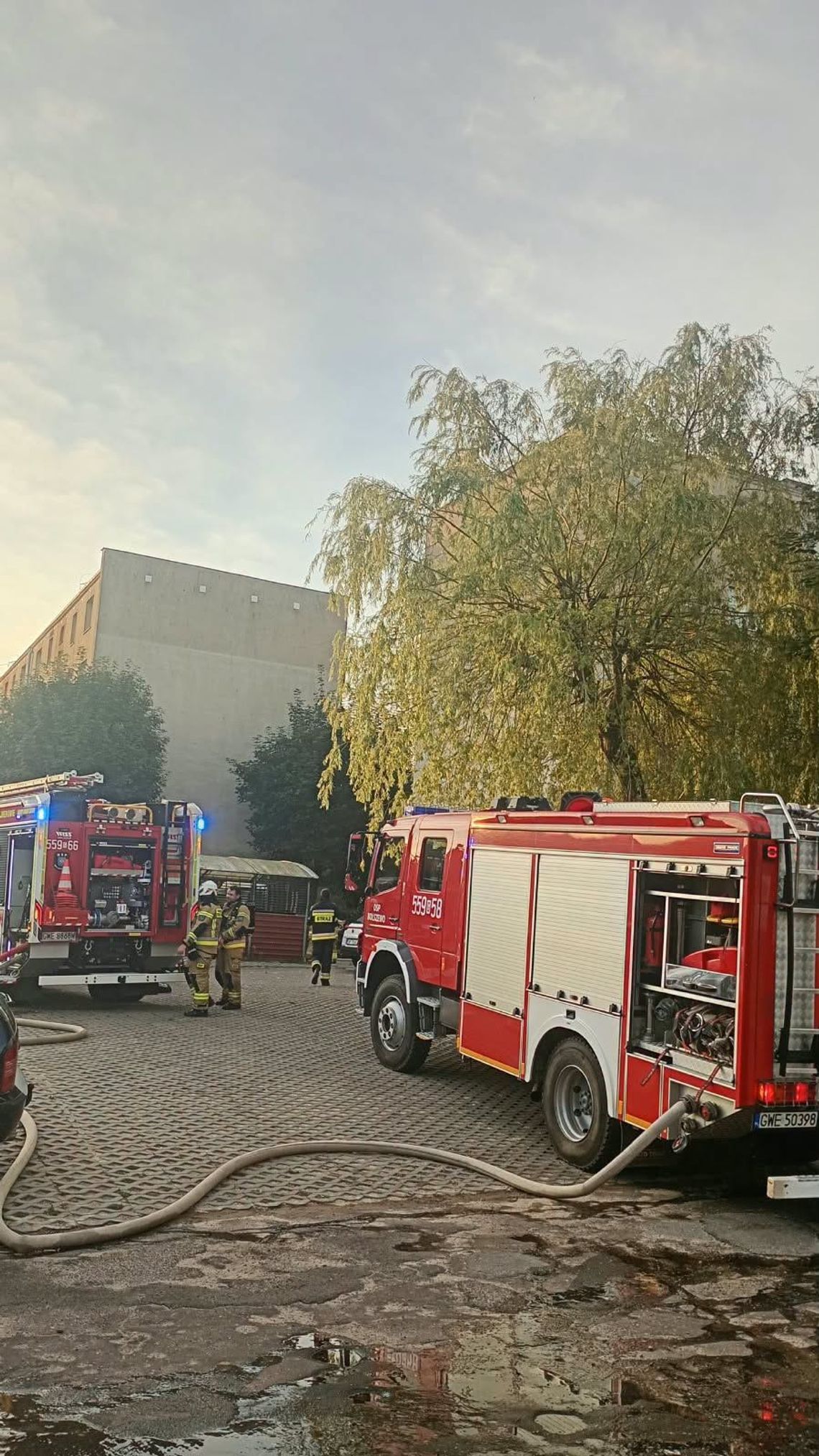 pożar, Osiedle Kaszubskie, Wejherowo