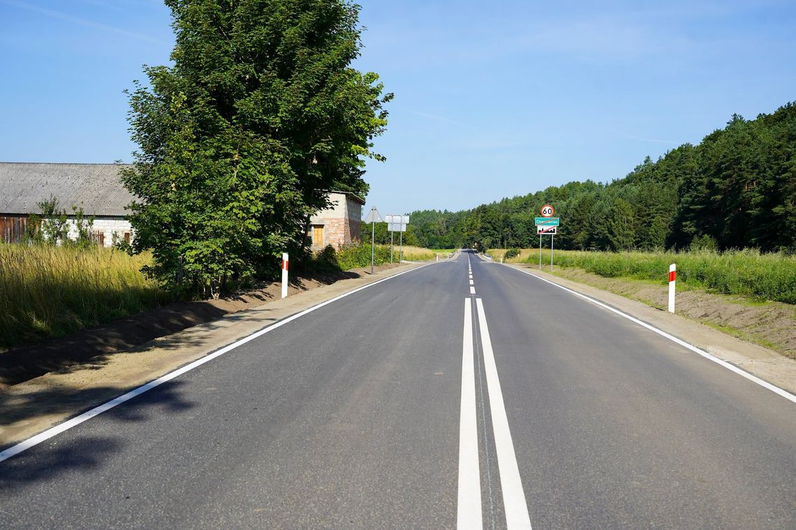 Nowa droga w gminie Łęczyce otwarta. Zakończono pierwszy etap przebudowy Nowa droga w gminie Łęczyce otwarta. Zakończono pierwszy etap przebudowy