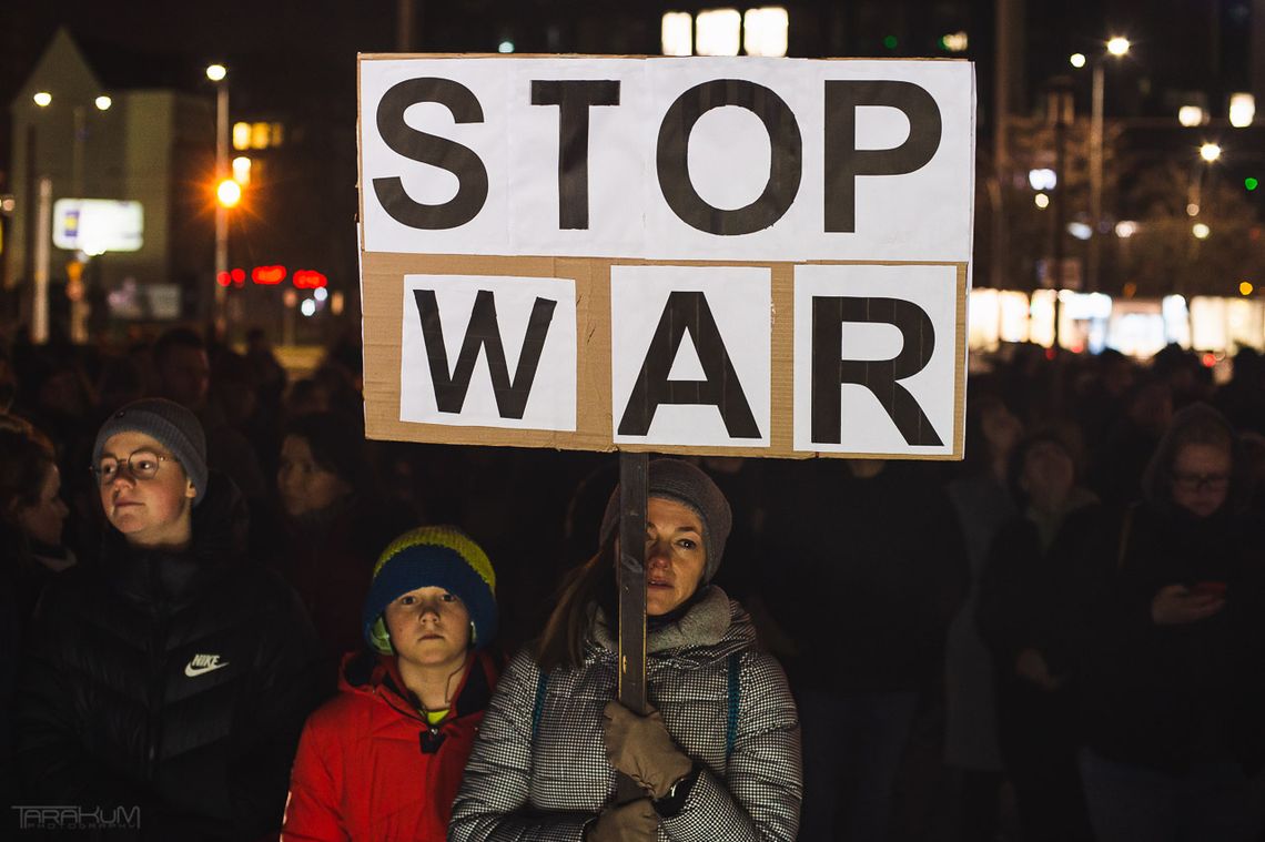 protest po wybuchu wojny w Ukrainie, Gdańsk 2022