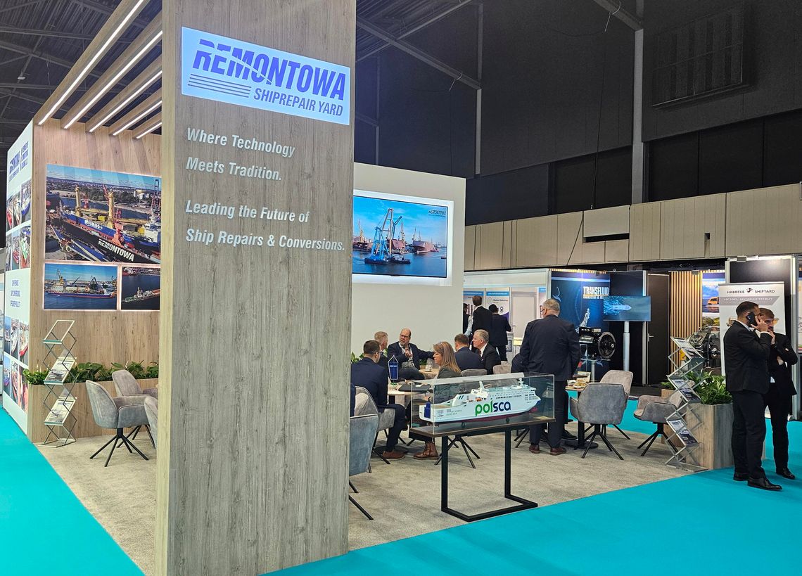 Duże zainteresowanie ofertą Remontowej na targach Europort Europort 2025