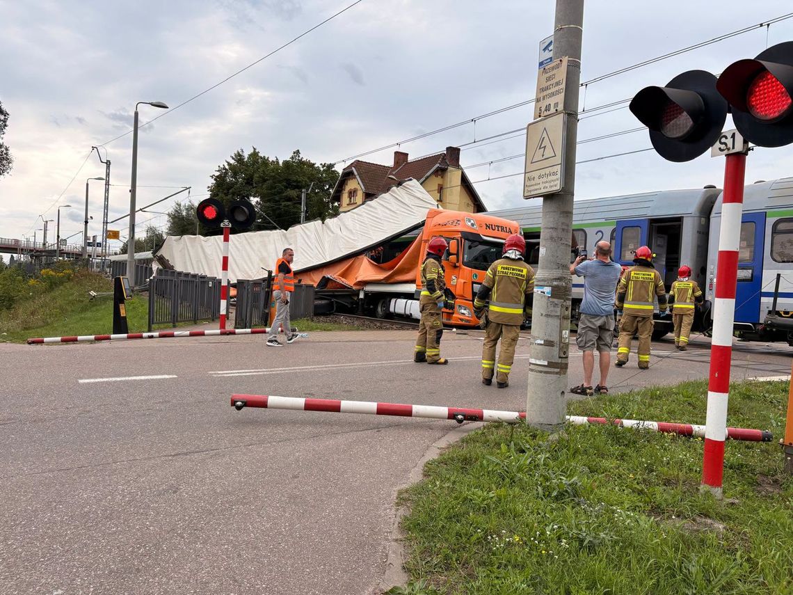Dwa groźne zdarzenia w 24 h na przejeździe Gdańsk-Lipce wypadek, Gdańsk-Lipce