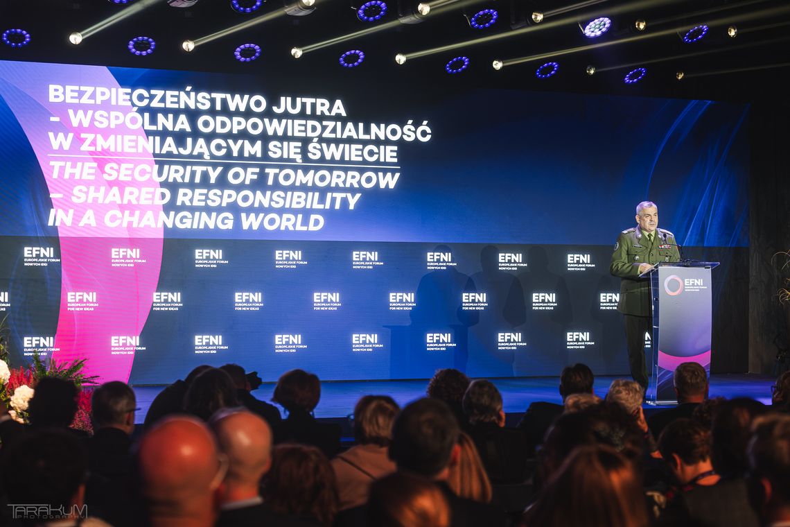 EFNI 2025 w Sopocie. Bezpieczeństwo Europy i AI. W piątek wystąpienie Donalda Tuska EFNI 2025, Sopot, gen. Wiesłąw Kukuła
