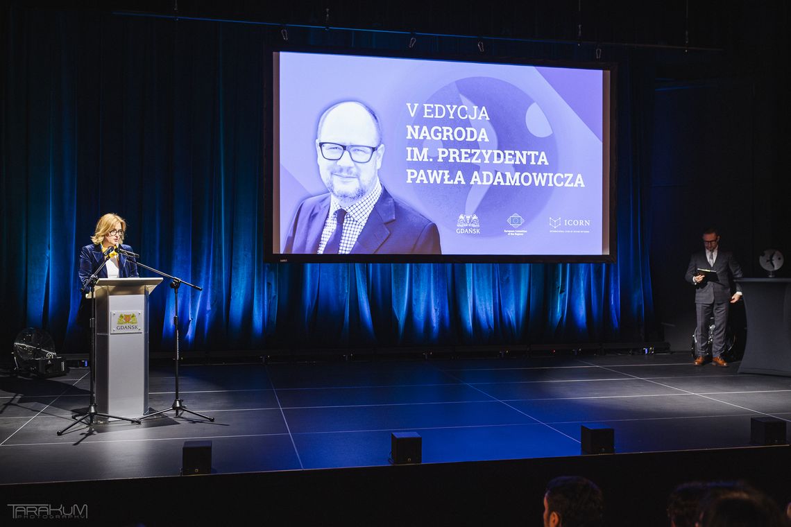 Ekrem İmamoğlu laureatem V edycji Nagrody im. Prezydenta Pawła Adamowicza wręczenie nagrody im. Pawła Adamowicza, IKM Gdańsk 2026