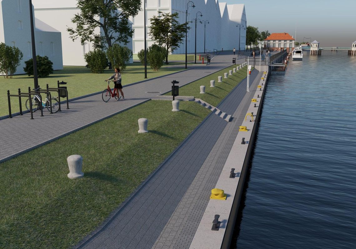 Elbląg inwestuje w turystykę wodną. Trwa modernizacja nabrzeża Wyspy Spichrzów Elbląg inwestuje w turystykę wodną. Trwa modernizacja nabrzeża Wyspy Spichrzów