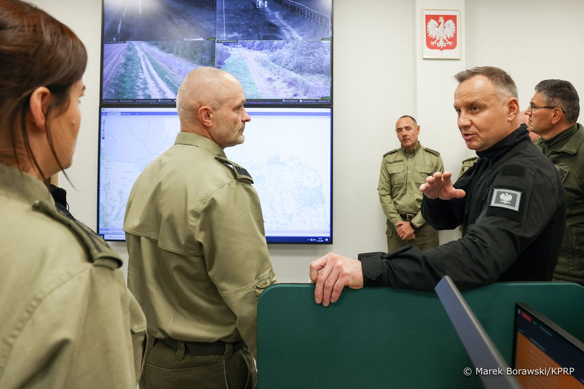 Elektroniczna bariera na granicy z Rosją została oficjalnie uruchomiona