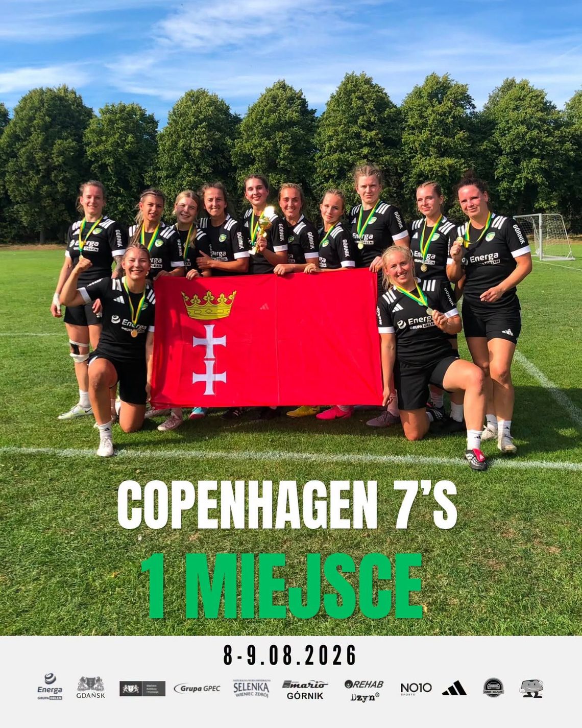 Energa Biało-Zielone Ladies Gdańsk najlepsze w turnieju rugby Copenhagen Sevens Energa Biało-Zielone Ladies Gdańsk
