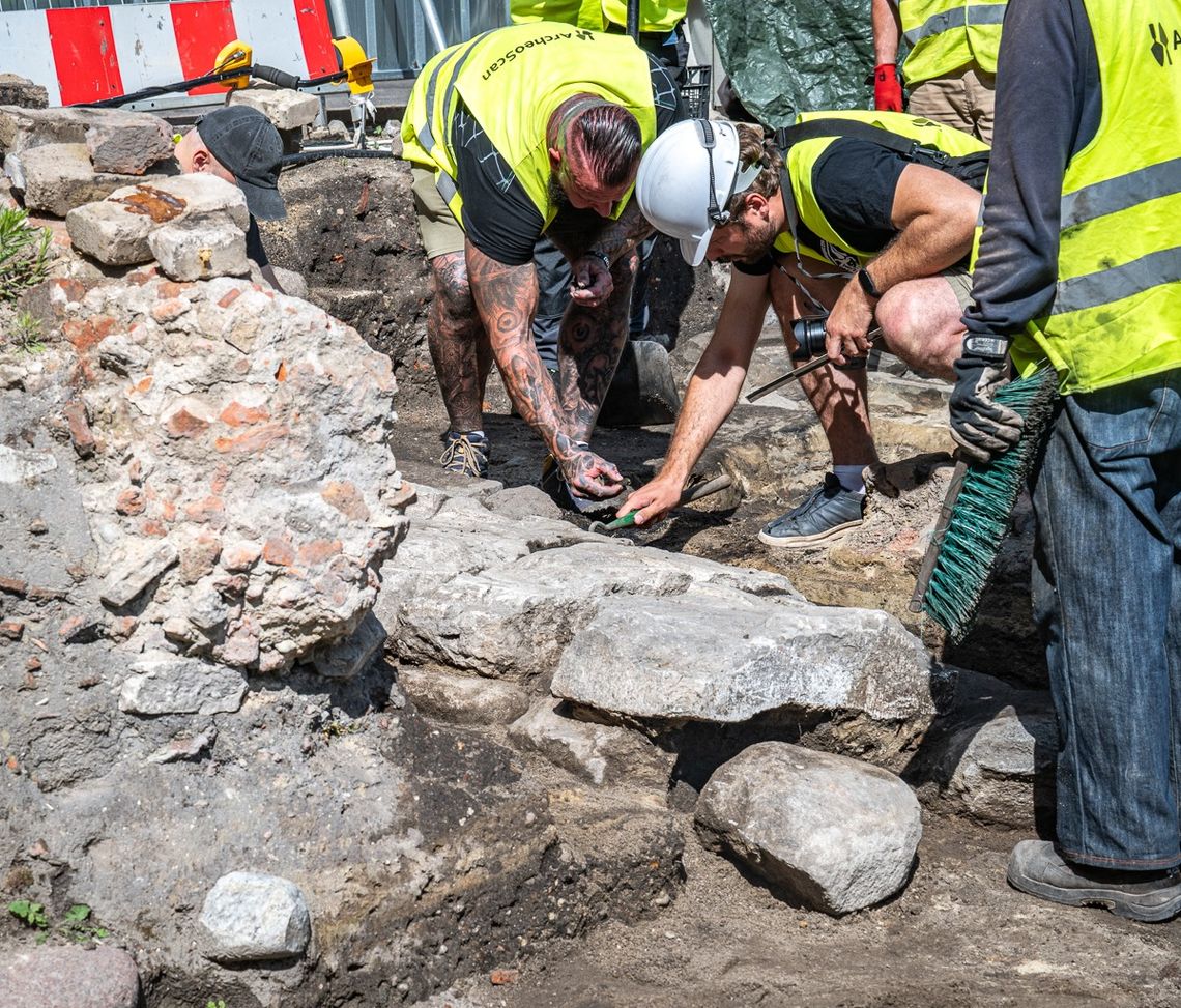 prace archeologiczne w Gdańsku