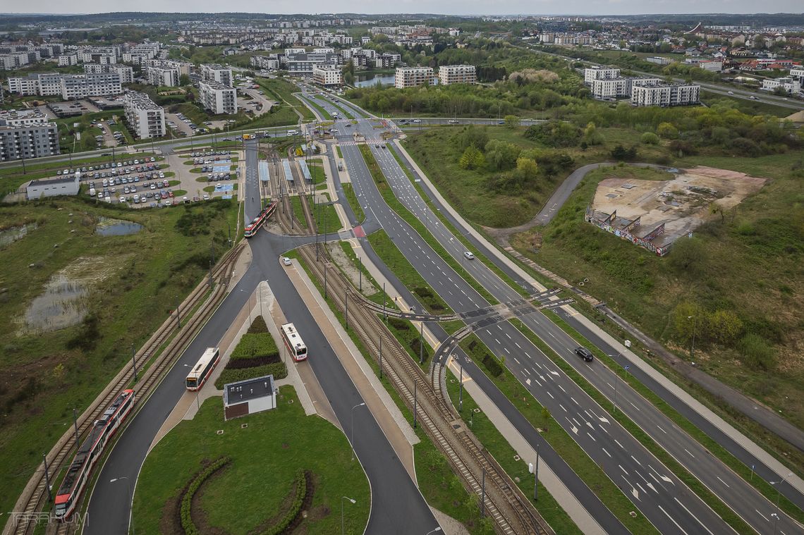 pętla Ujeścisko w Gdańsku, w tym miejscu powstanie nowa zajezdnia tramwajowa